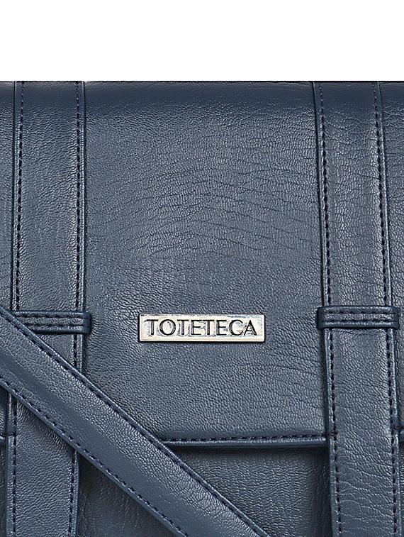 blue leatherette (pu) sling bag - 17567316 - Standard Image - 3