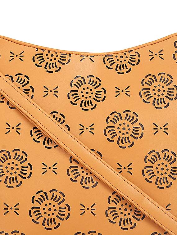 nude leatherette (pu) sling bag - 17567330 - Standard Image - 3