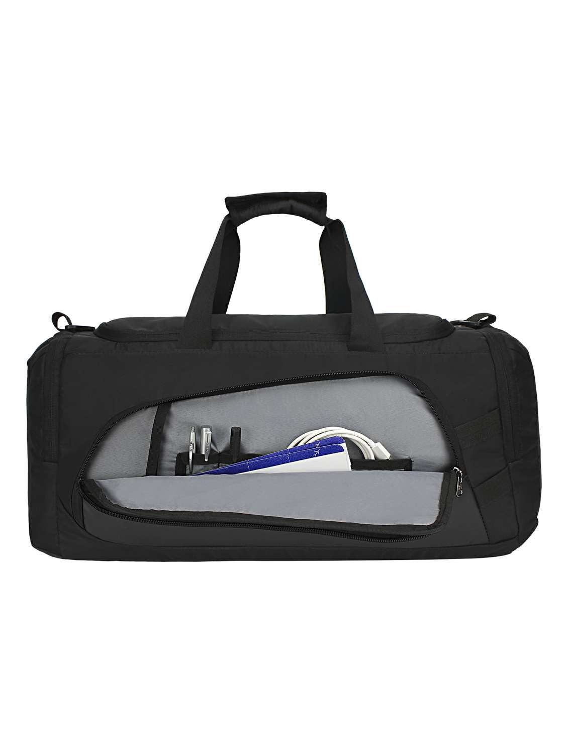 black polyester dufflebag - 17567611 -  Standard Image - 3