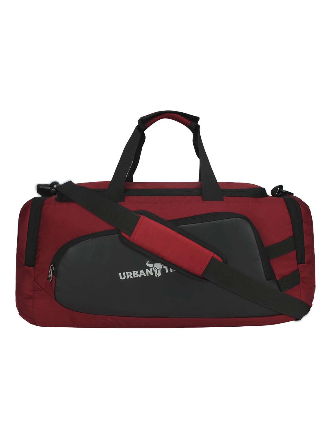 red polyester dufflebag - 17567612 -  Standard Image - 5