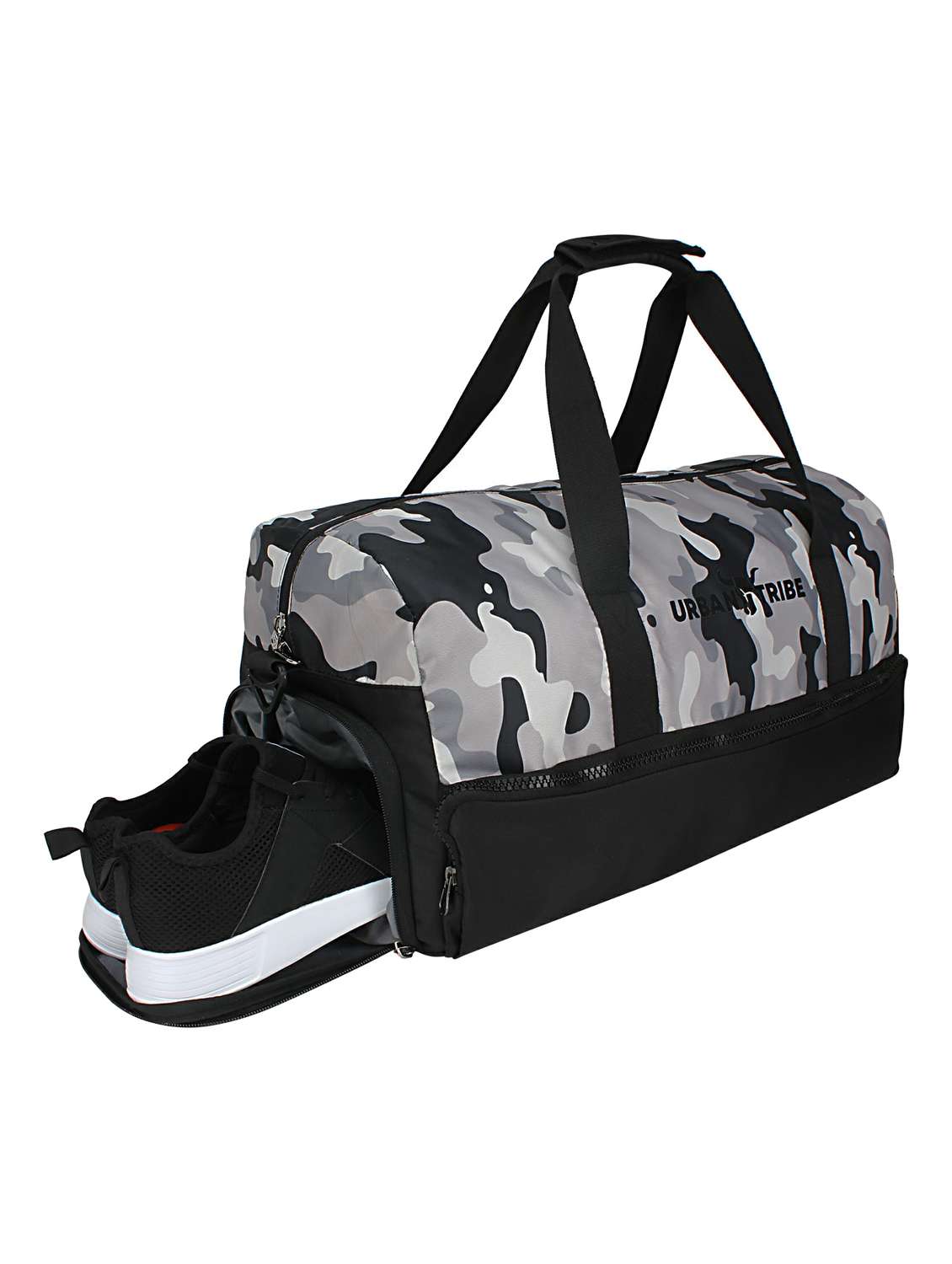 grey polyester dufflebag - 17567613 -  Standard Image - 3