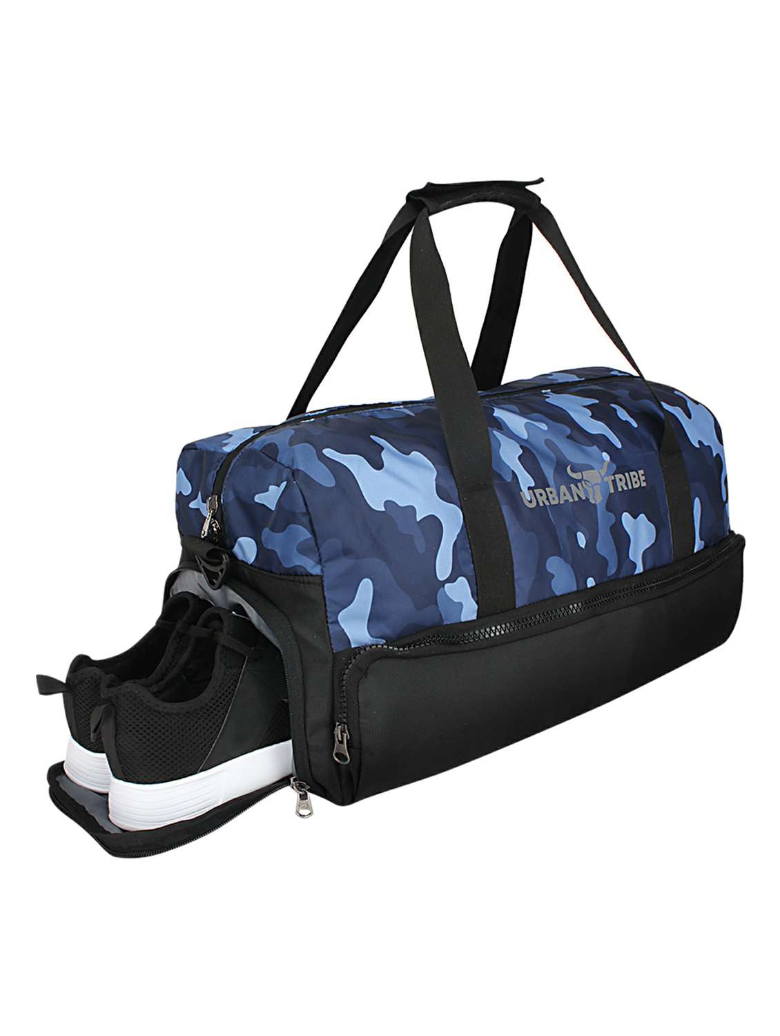 blue polyester dufflebag - 17567614 -  Standard Image - 3