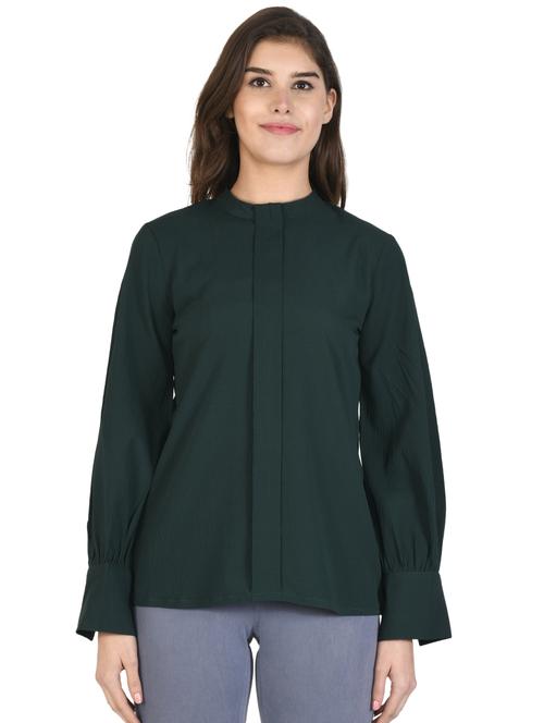 crew neck solid top - 17568112 - Standard Image - 0