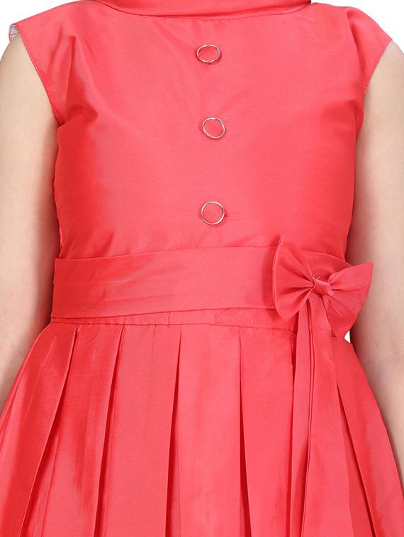 red silk blend party gown - 17568436 - Standard Image - 3