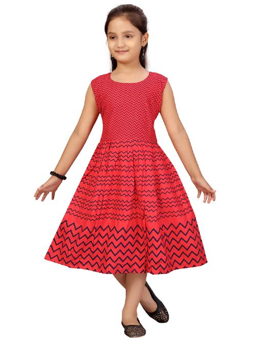 red cotton party gown - 17568451 - Standard Image - 0