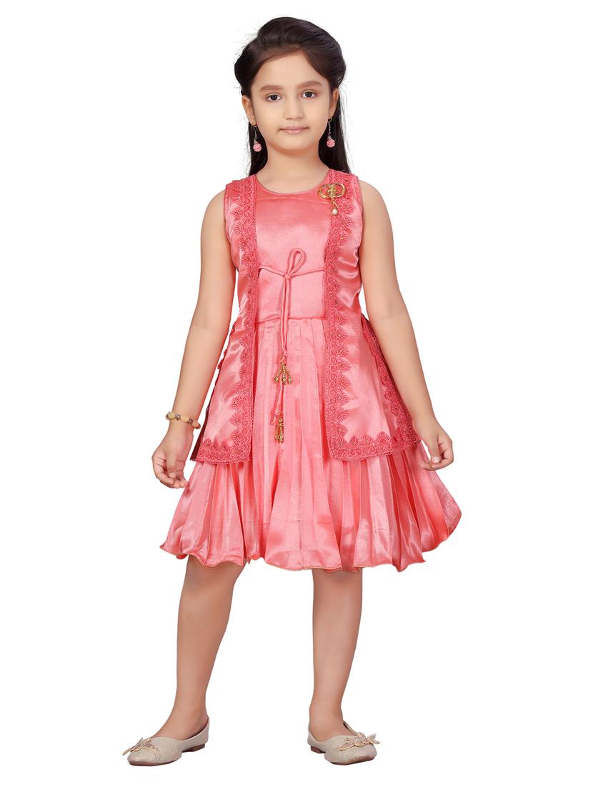 red silk blend frock - 17568453 - Zoom Image - 0