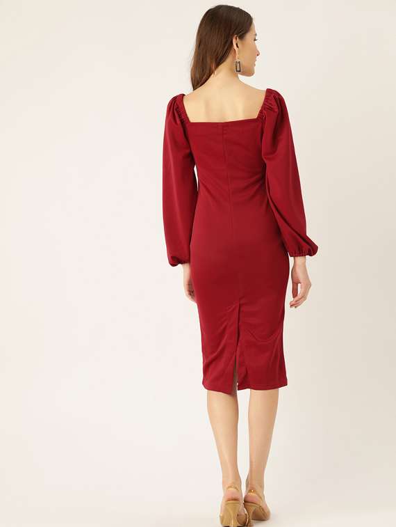 coast shailene puff sleeve dress