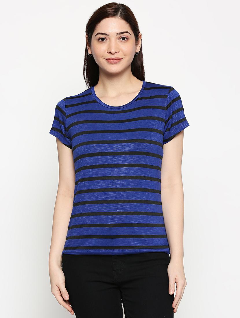 round neck striped tee - 17569540 - Zoom Image - 0
