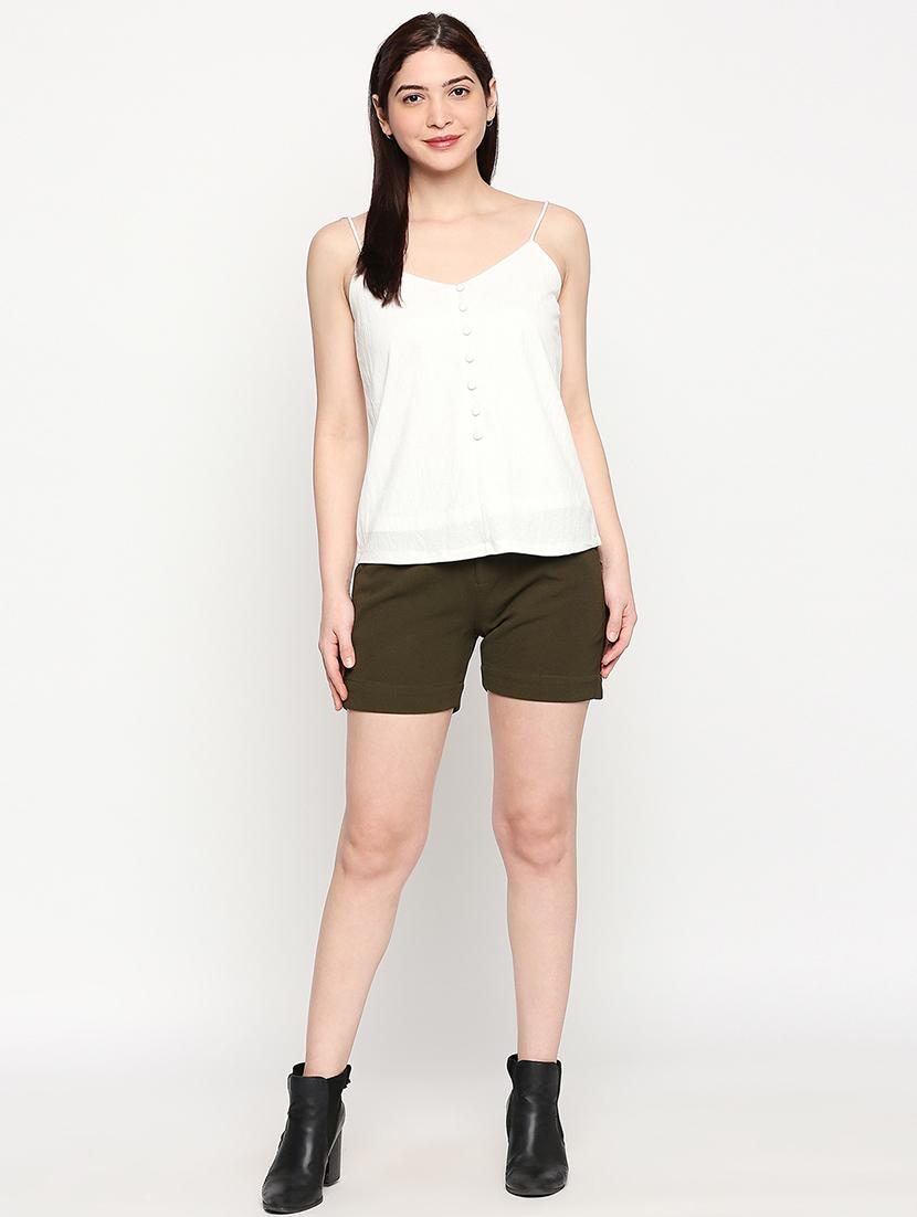 cami neck solid top - 17571090 - Standard Image - 3