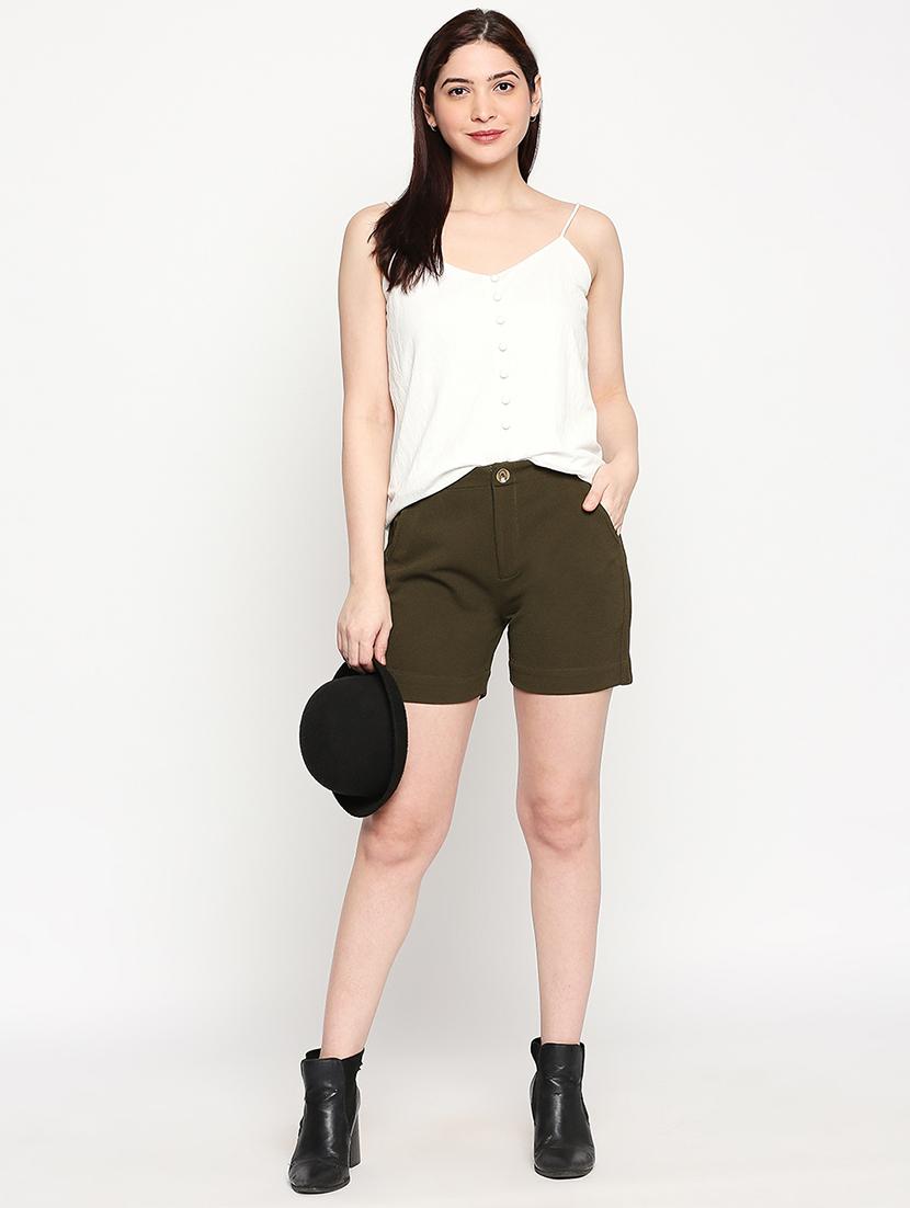 high rise regular shorts - 17572292 - Standard Image - 3