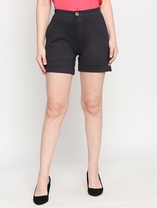 high rise regular shorts - 17572293 - Standard Image - 0