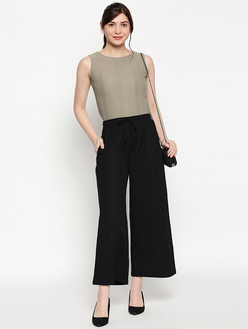 high rise flared palazzos - 17572740 - Standard Image - 3