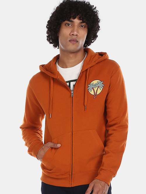 orange printed sweatshirt - 17572779 - Standard Image - 0