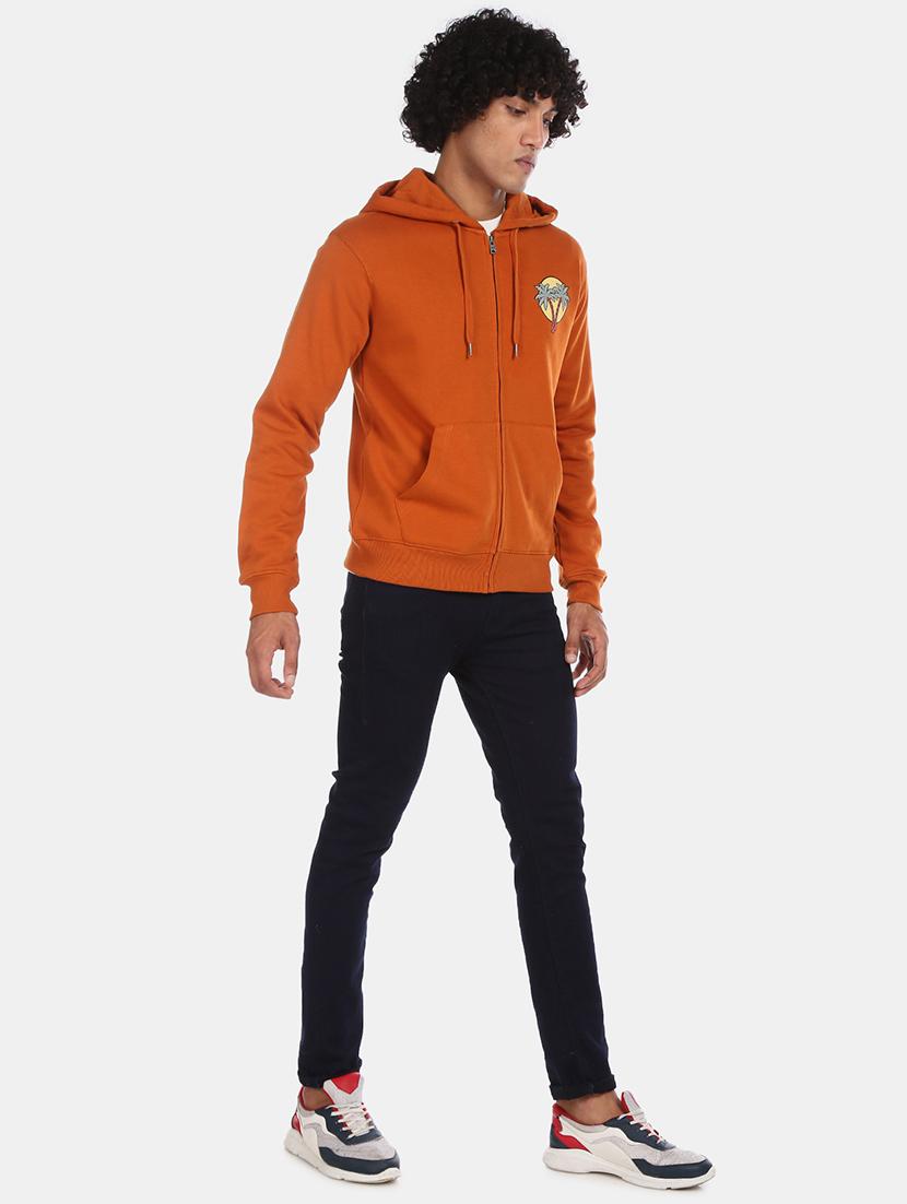 orange printed sweatshirt - 17572779 - Standard Image - 3