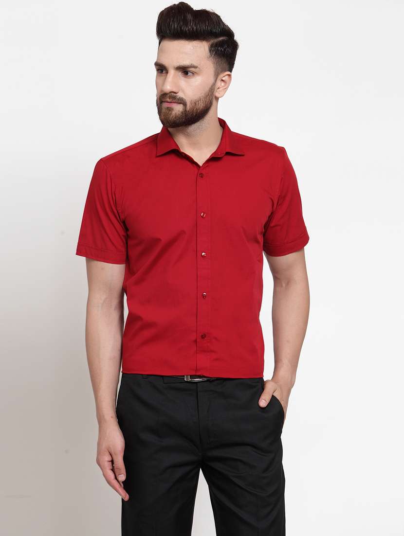 mens solid casual shirt