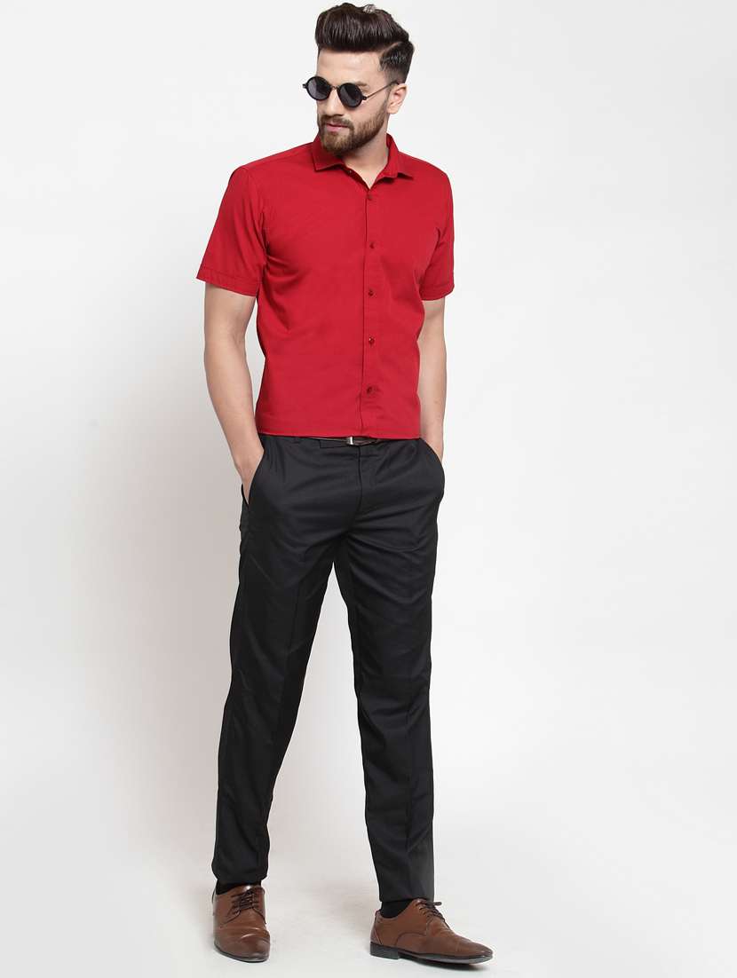 mens solid casual shirt - 17573870 -  Standard Image - 3