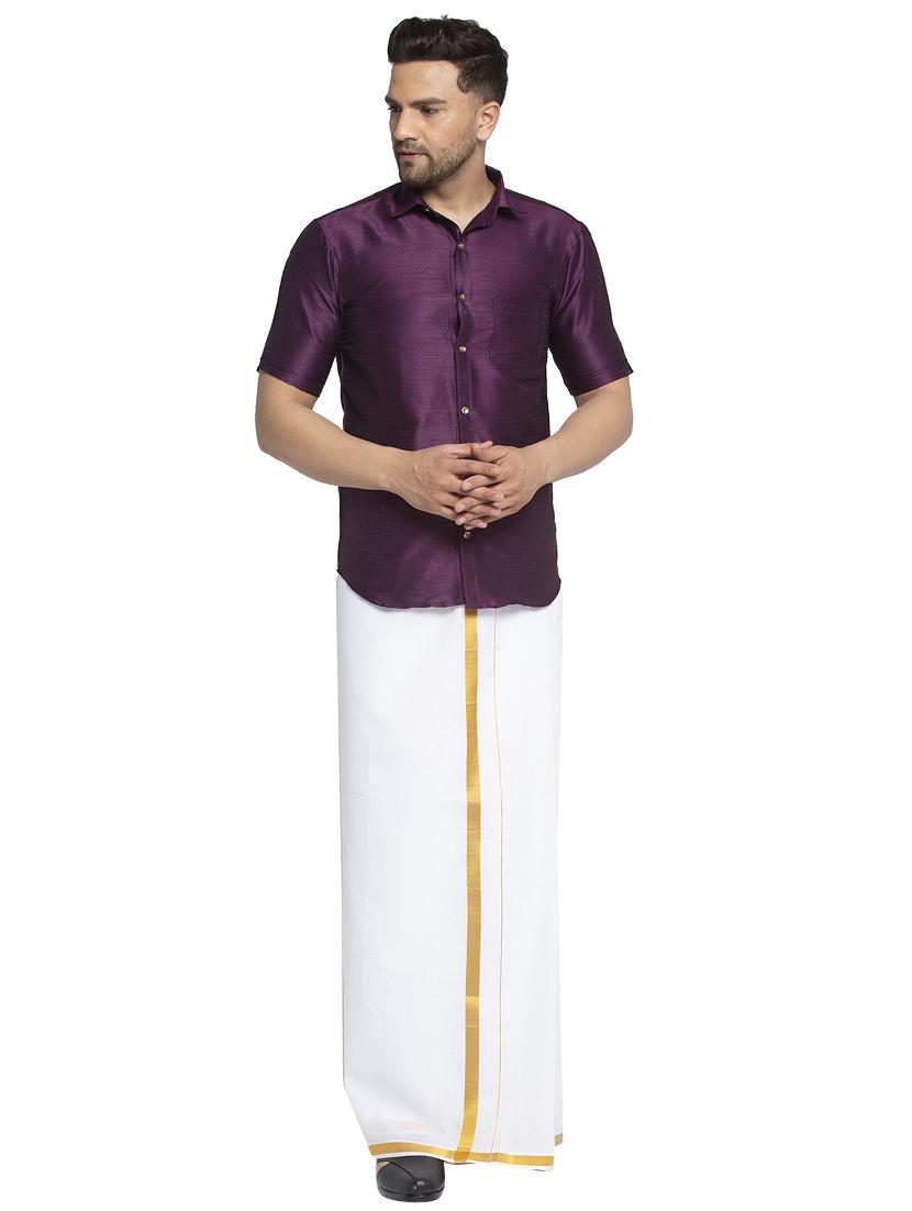 mens solid casual shirt - 17574056 - Standard Image - 3