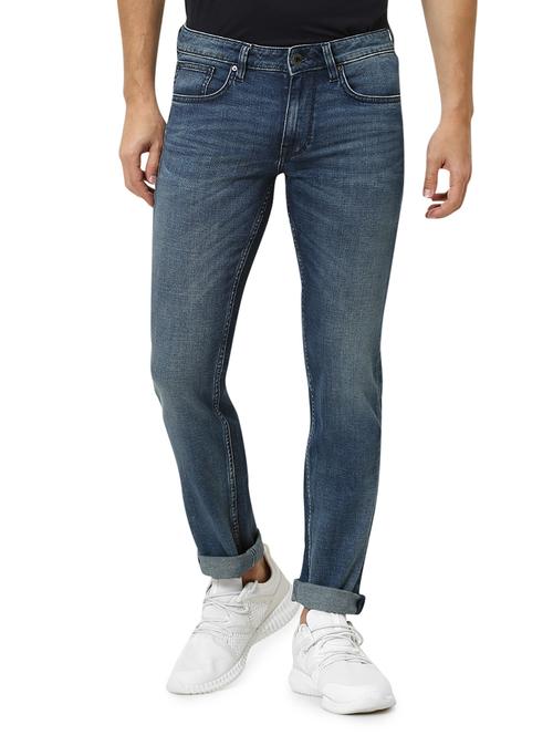 blue light washed denim jeans - 17574295 - Standard Image - 0