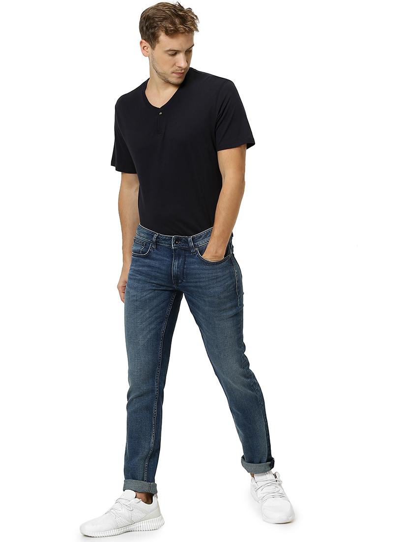 blue light washed denim jeans - 17574295 - Standard Image - 3