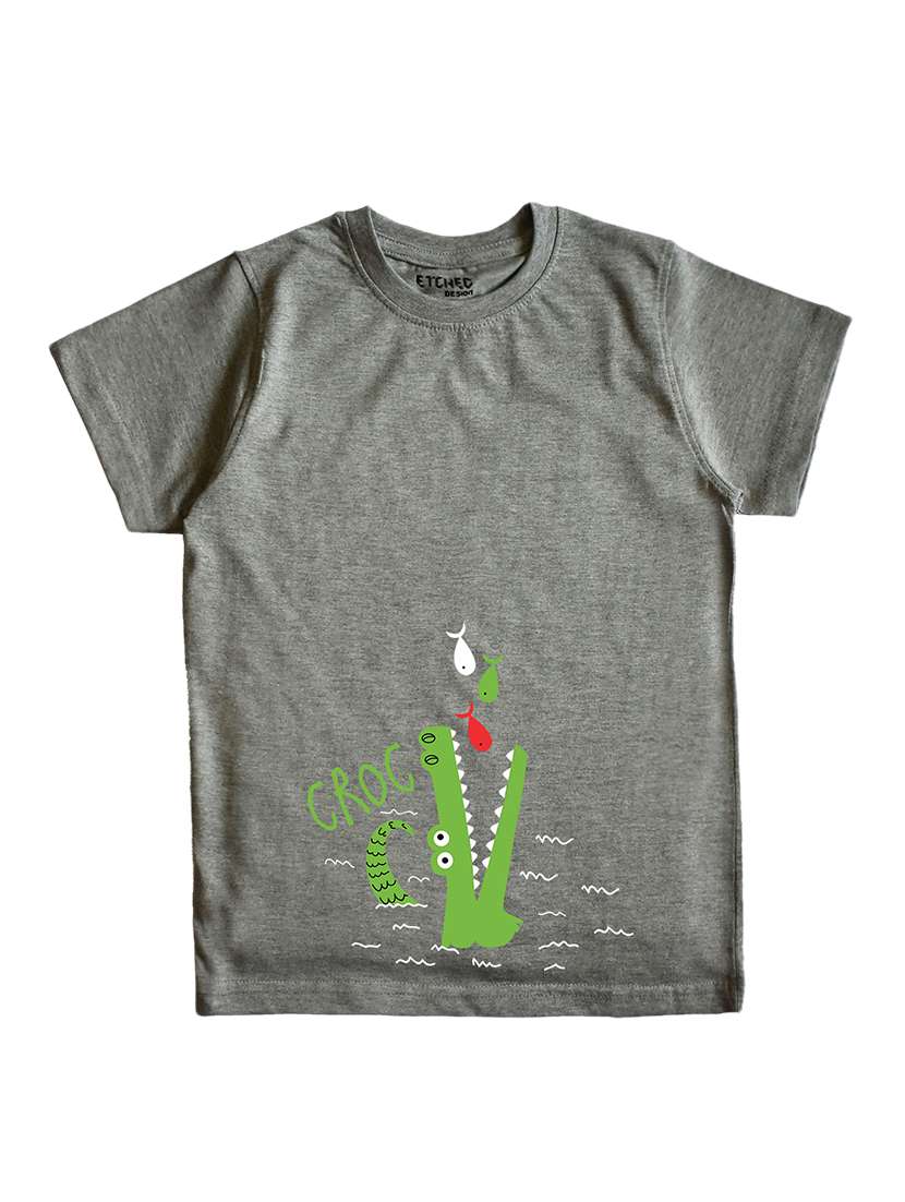grey printed t-shirt - 17578112 - Zoom Image - 0