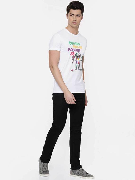 white printed t-shirt - 17578732 - Standard Image - 3