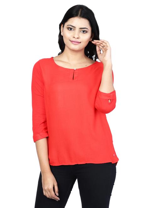 keyhole neck solid top  - 17580124 -  Standard Image - 0