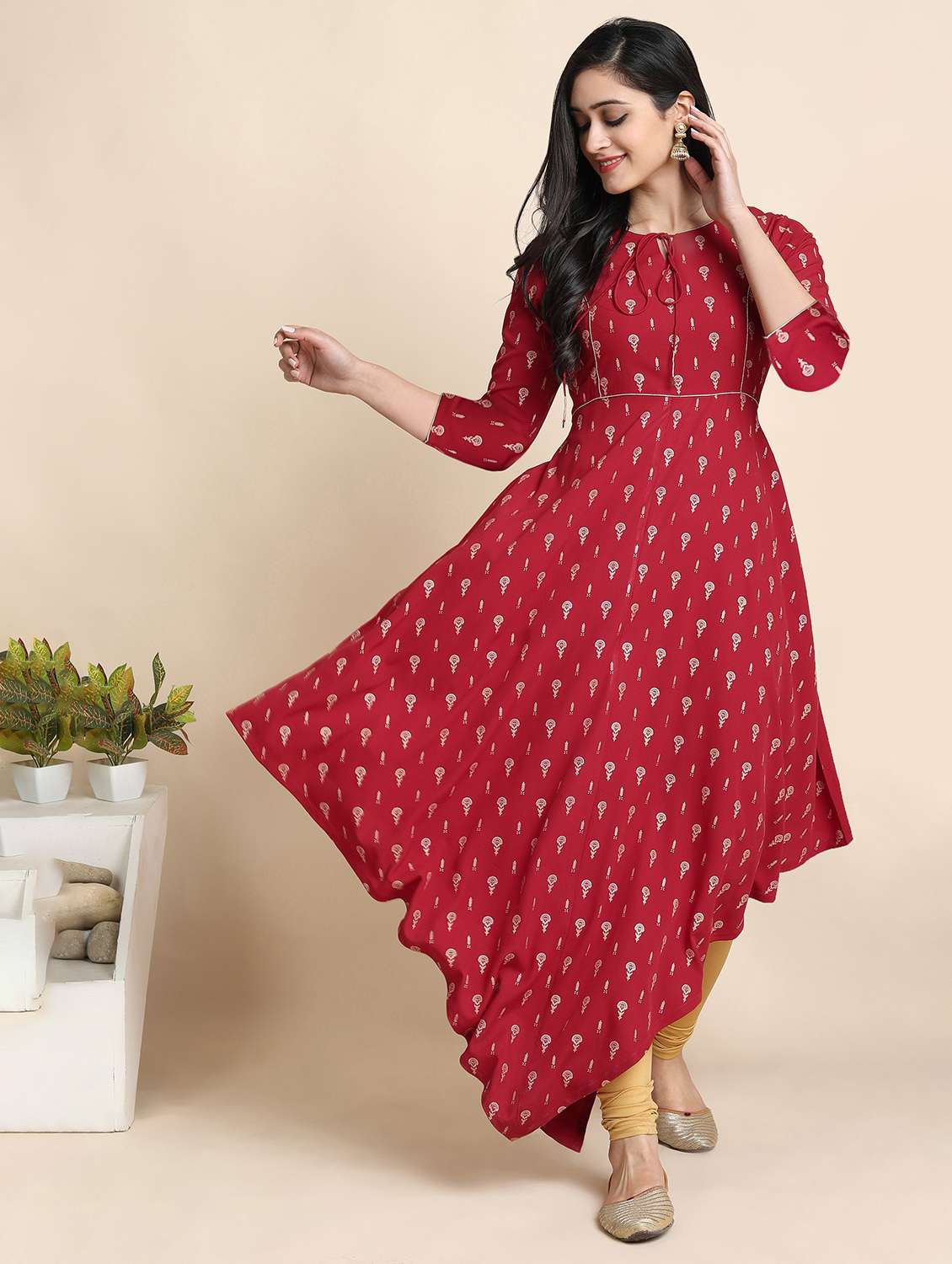 women's asymmetric kurta
