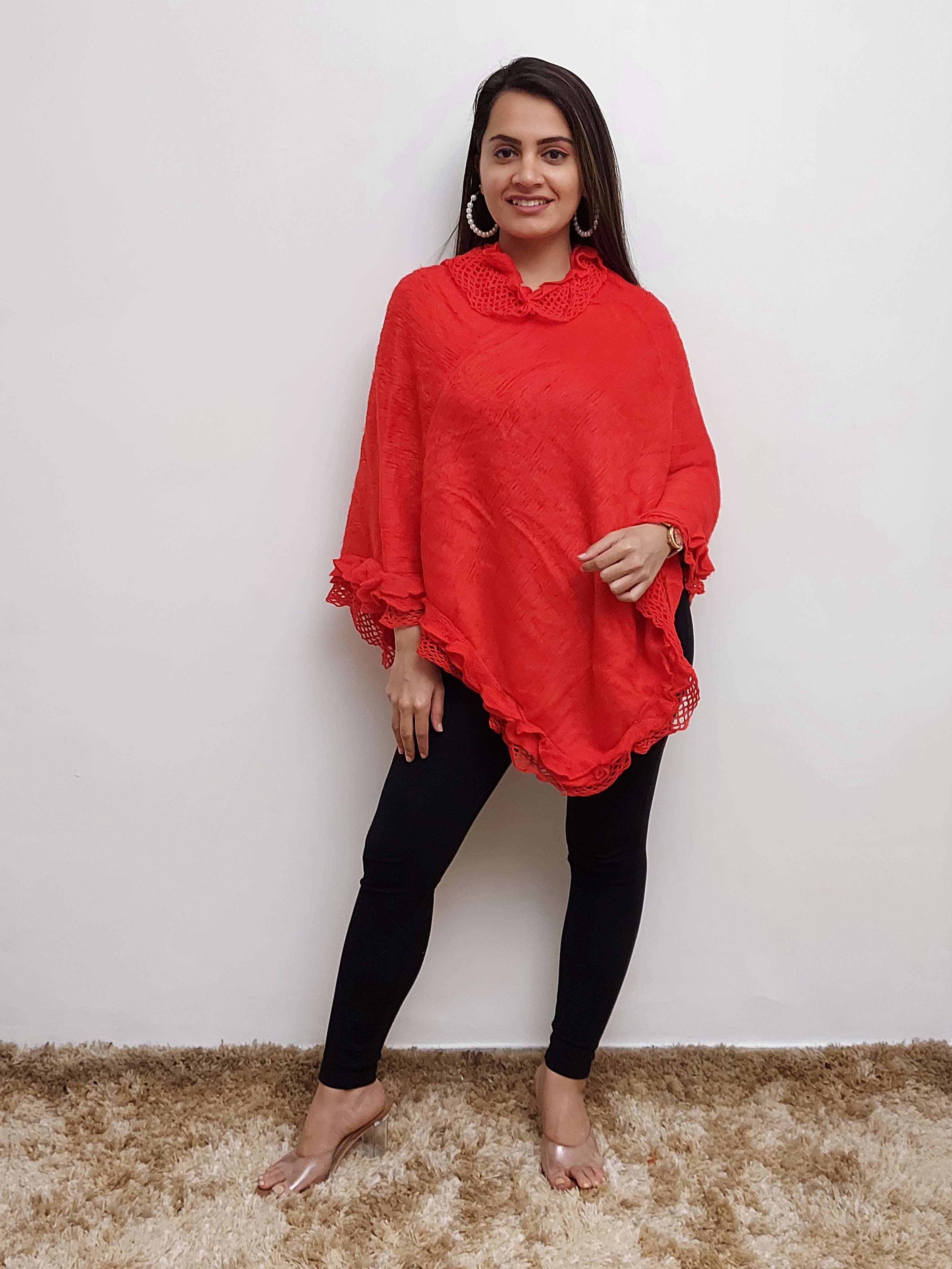 women woolen poncho - 17582855 - Zoom Image - 0