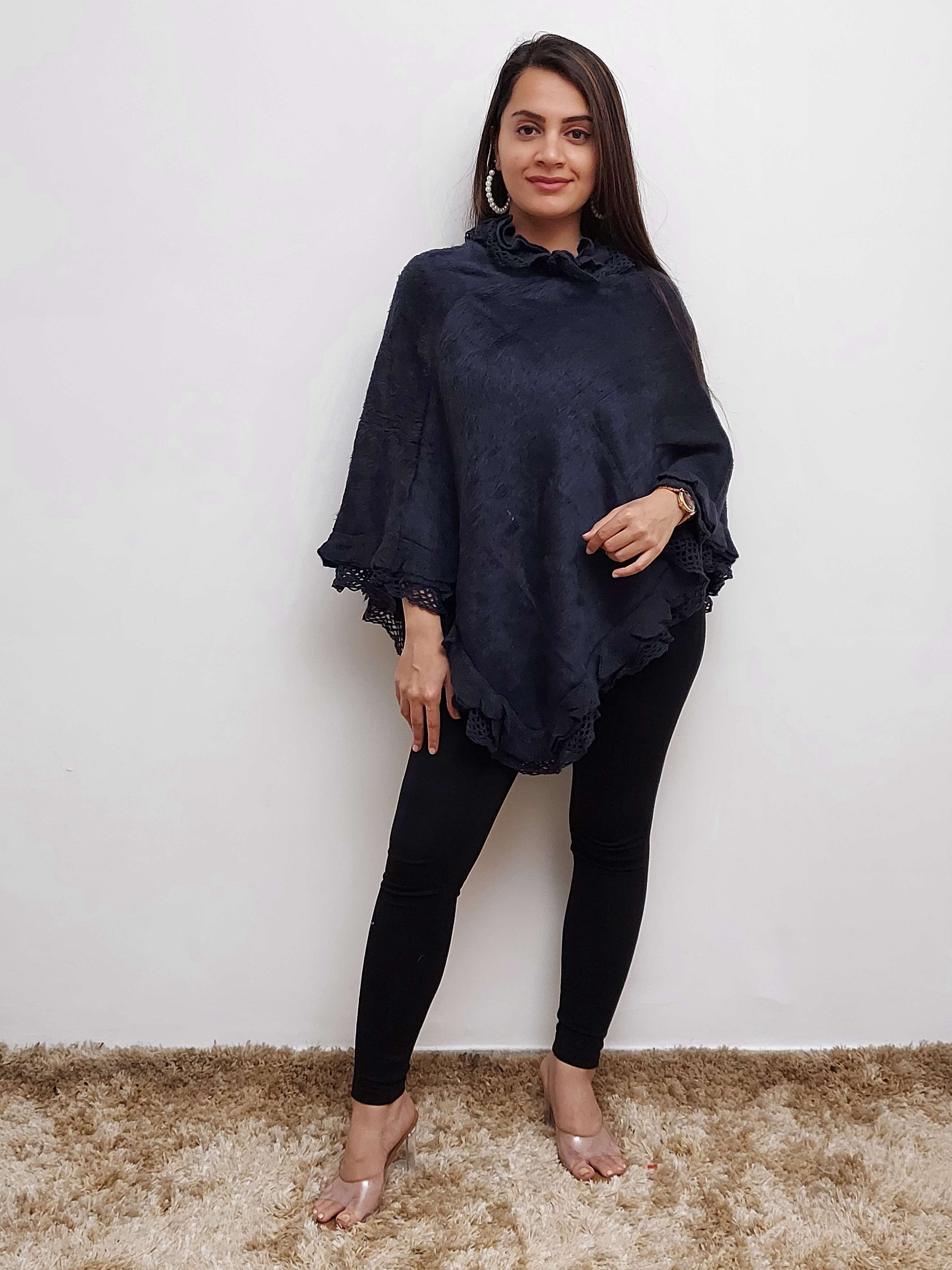 women woolen poncho - 17582860 - Zoom Image - 0