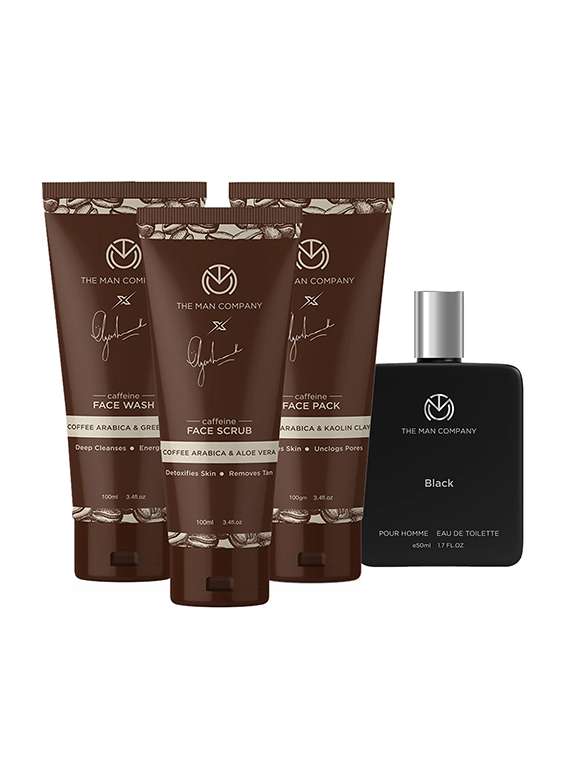 the man company caffeine grooming kit