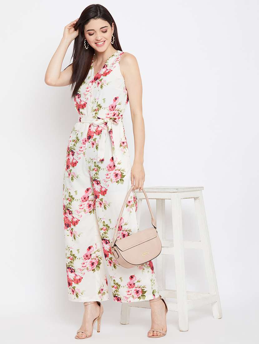 floral full leg jumpsuit - 17583902 -  Standard Image - 3