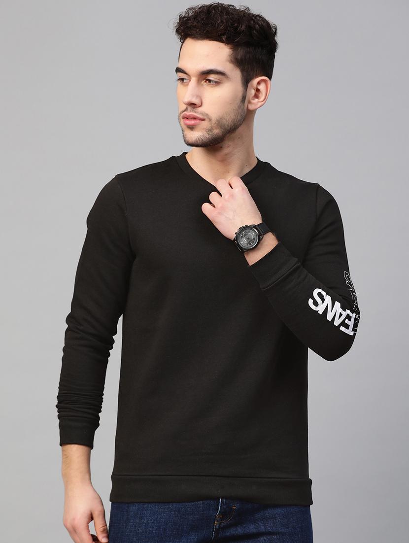 black printed sweatshirt - 17584141 -  Zoom Image - 0