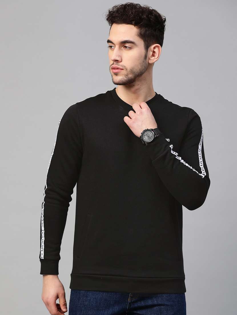 black taped sweatshirt - 17584152 -  Zoom Image - 0