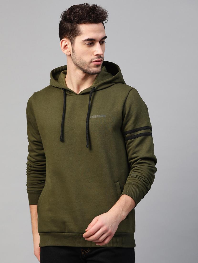 olive green taped sweatshirt - 17584155 - Zoom Image - 0