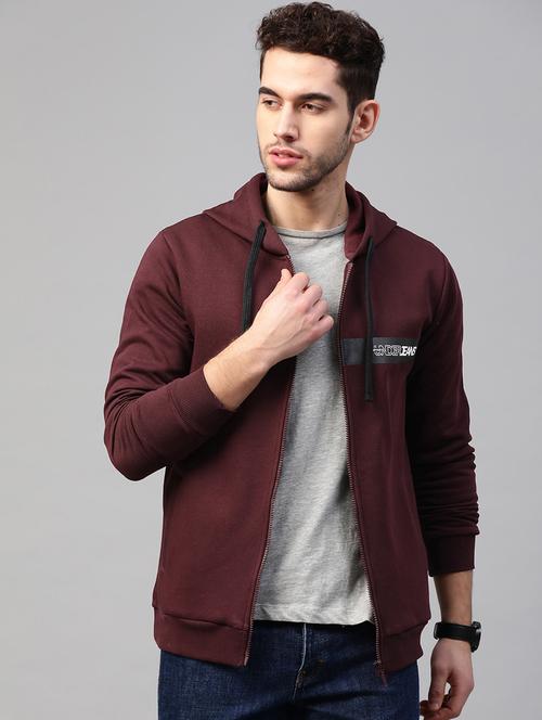 maroon printed sweatshirt - 17584176 -  Standard Image - 0