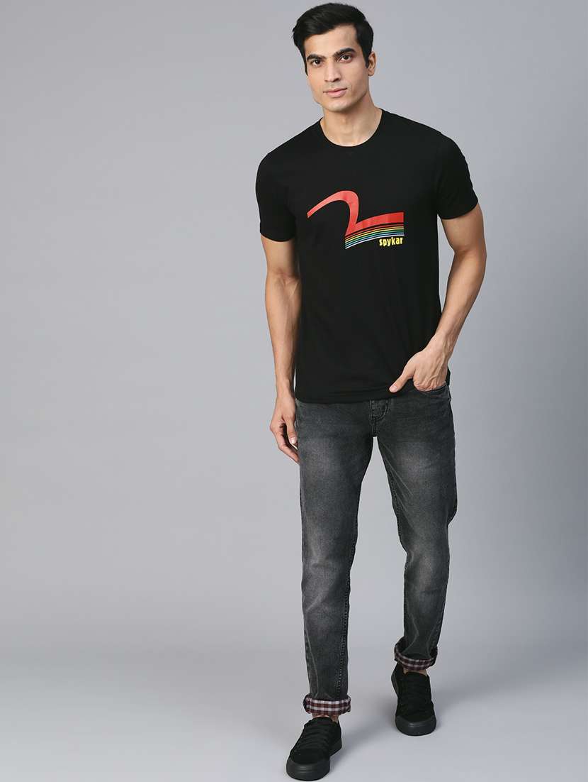 black printed t-shirt - 17584183 -  Standard Image - 3