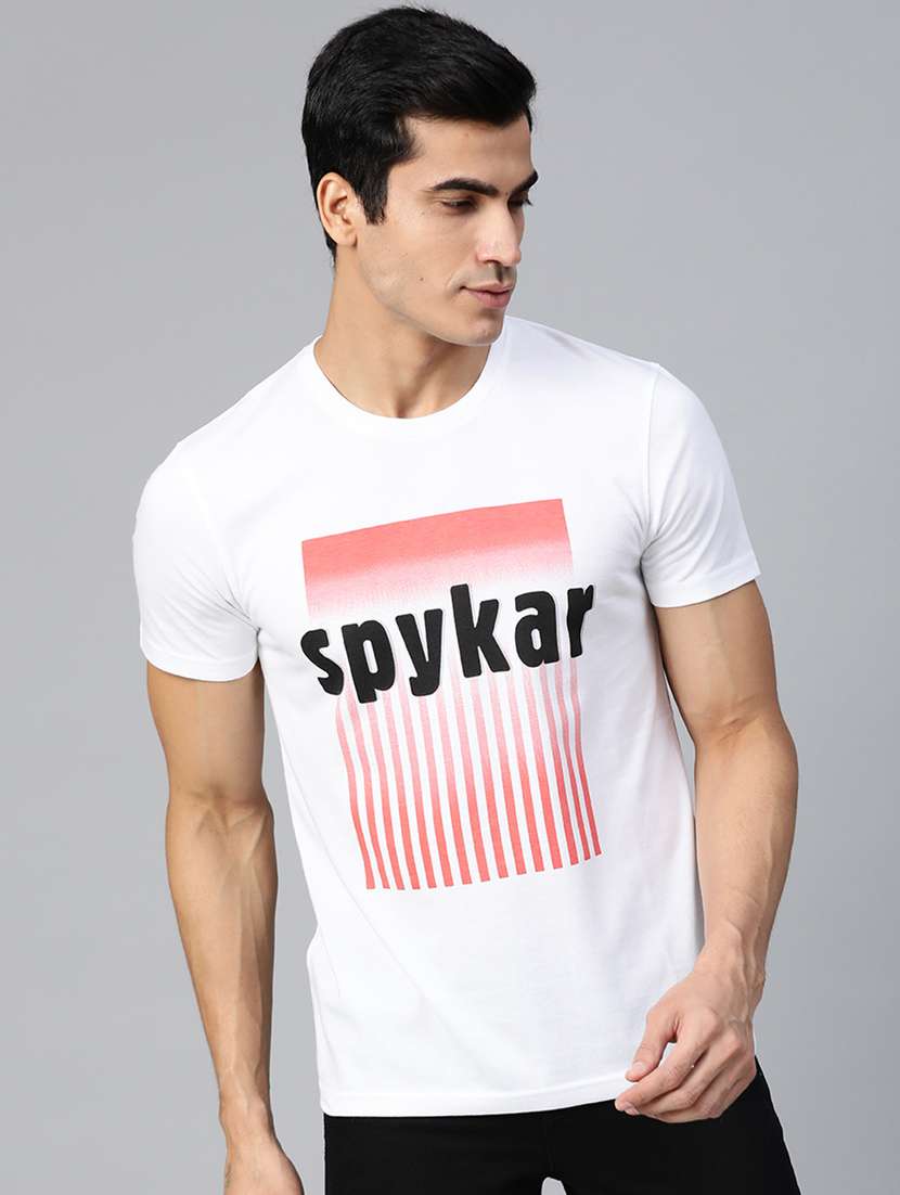 white printed t-shirt - 17584195 -  Zoom Image - 0