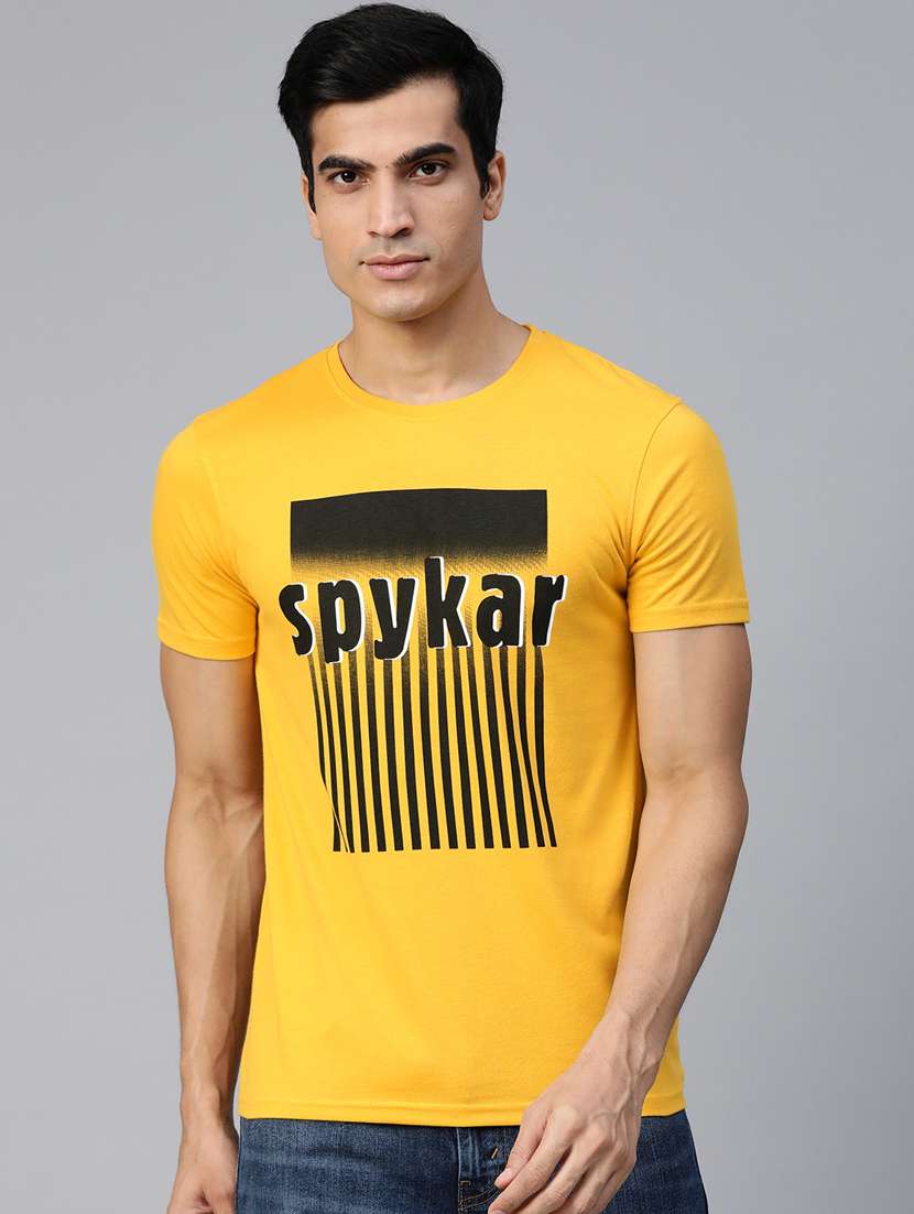 yellow printed t-shirt - 17584196 -  Zoom Image - 0