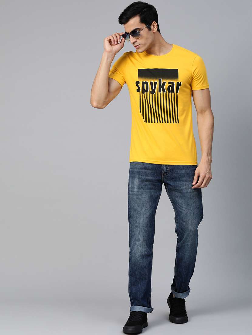 yellow printed t-shirt - 17584196 - Standard Image - 3