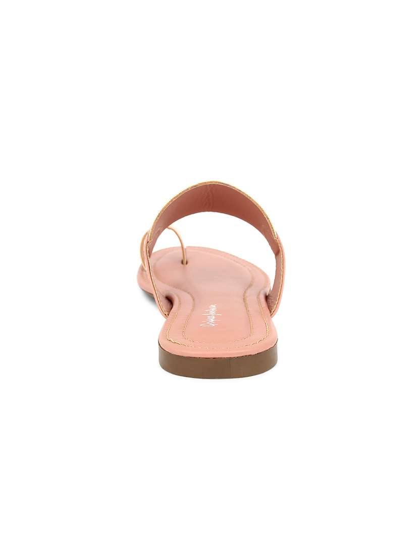 pink synthetic slip on sandals - 17584945 -  Standard Image - 3