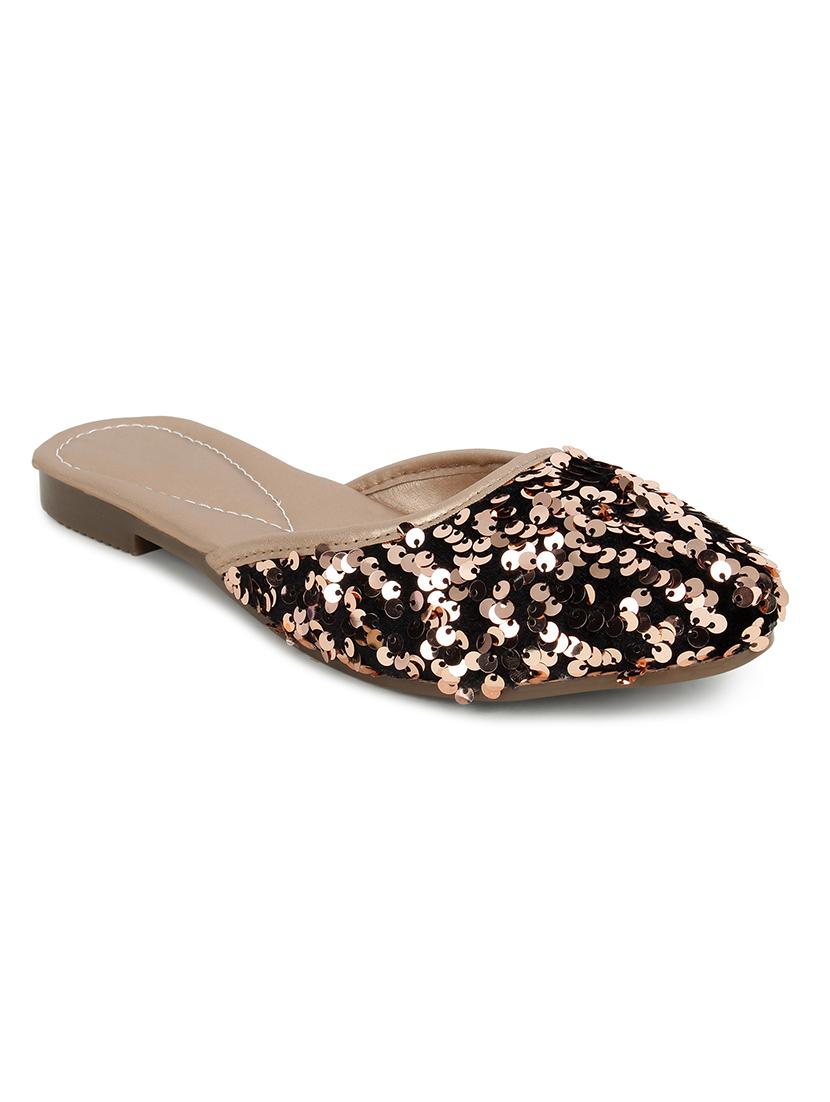 copper fabric mules sandals - 17585080 -  Zoom Image - 0