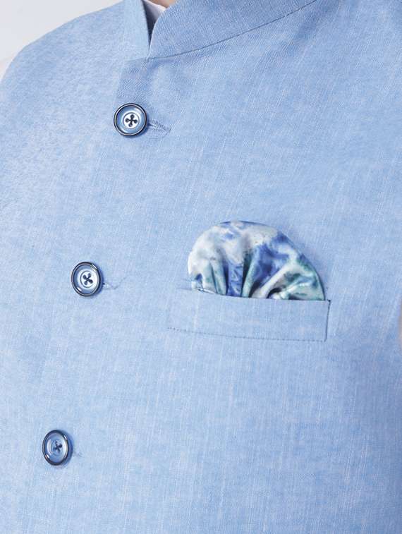 white kurta pyjama set with pink solid nehru jacket - 17585688 -  Standard Image - 3