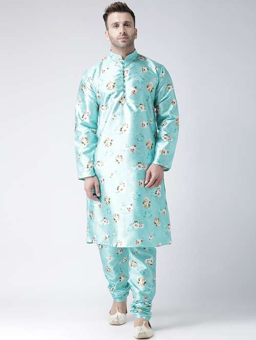 light blue floral ethnic wear set  - 17585777 -  Standard Image - 0