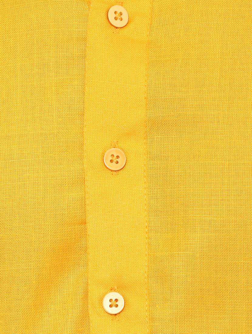 yellow solid kurta pyjama set - 17585923 - Standard Image - 3