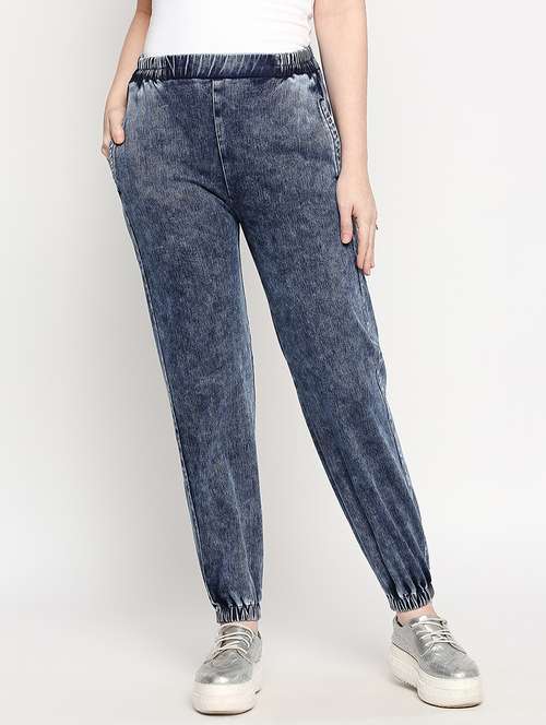 high rise washed joggers  - 17586061 -  Standard Image - 0