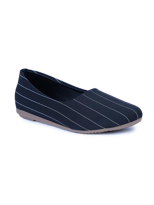 black fabric slip on ballerina - 17587940 -  Standard Image - 0