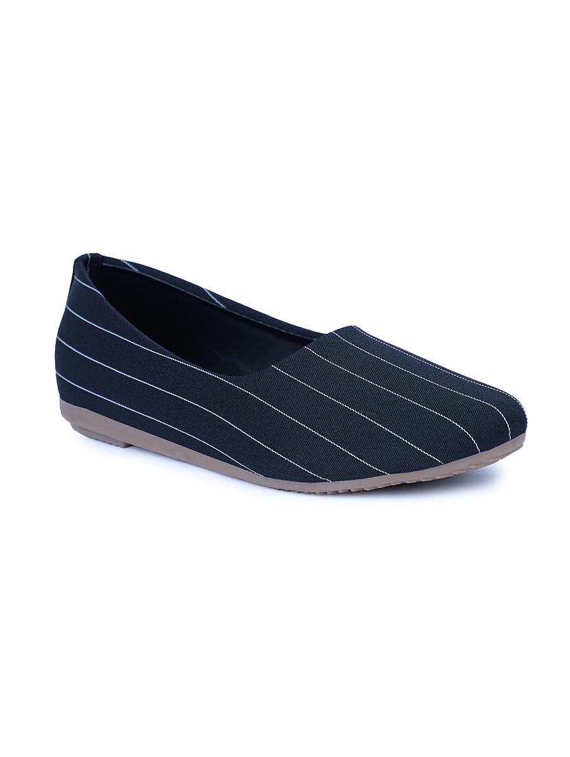 black fabric slip on ballerina - 17587940 -  Zoom Image - 0
