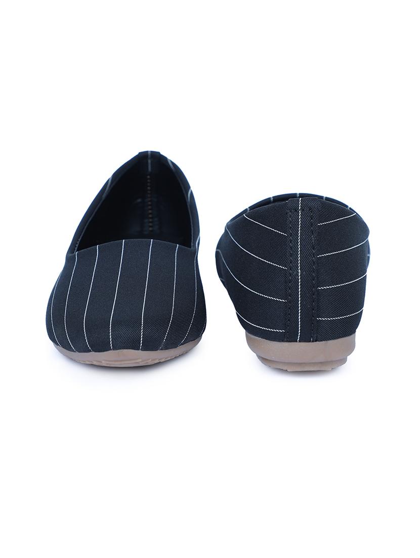 black fabric slip on ballerina - 17587940 - Standard Image - 3