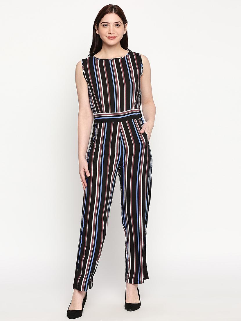 striped full leg jumpsuit - 17588259 - Zoom Image - 0