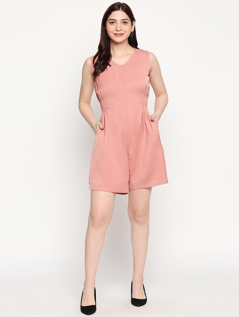 pocket detail flared romper - 17588264 - Standard Image - 3